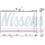 Hladnjak, hlađenje motora NISSENS NIS 628964 IC-C730EC