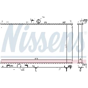 Hladnjak, hlađenje motora NISSENS NIS 628968 IC-D74257