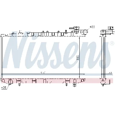 Hladnjak, hlađenje motora NISSENS NIS 62985 IC-473164