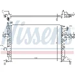 Hladnjak, hlađenje motora NISSENS NIS 63008 IC-A9613F