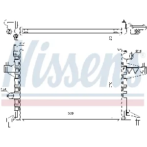 Hladnjak, hlađenje motora NISSENS NIS 63008 IC-A9613F
