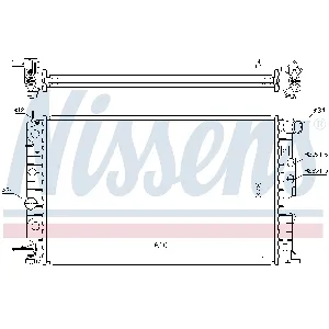 Hladnjak, hlađenje motora NISSENS NIS 630121 IC-A9613E