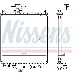 Hladnjak, hlađenje motora NISSENS NIS 63014A IC-A742E6