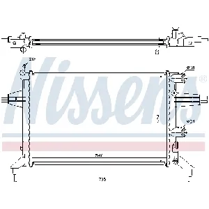 Hladnjak, hlađenje motora NISSENS NIS 63016 IC-A9613D