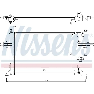 Hladnjak, hlađenje motora NISSENS NIS 63016 IC-A9613D