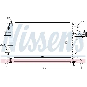 Hladnjak, hlađenje motora NISSENS NIS 63018 IC-9D283C