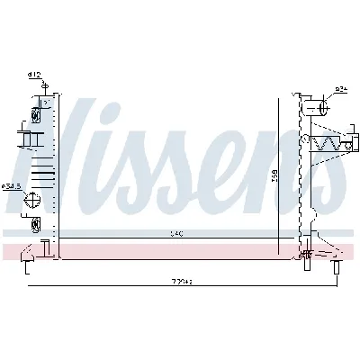 Hladnjak, hlađenje motora NISSENS NIS 63018 IC-9D283C