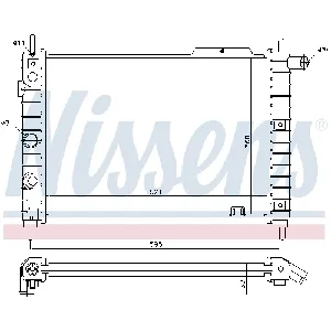 Hladnjak, hlađenje motora NISSENS NIS 63058A IC-473201