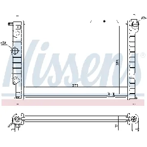 Hladnjak, hlađenje motora NISSENS NIS 63059 IC-A9613B