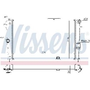 Hladnjak, hlađenje motora NISSENS NIS 630631 IC-A96139