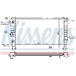 Hladnjak, hlađenje motora NISSENS NIS 630641 IC-A96138