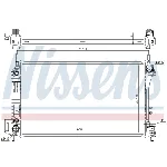 Hladnjak, hlađenje motora NISSENS NIS 630703 IC-C730EF