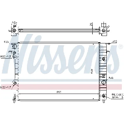 Hladnjak, hlađenje motora NISSENS NIS 63072A IC-364695