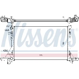 Hladnjak, hlađenje motora NISSENS NIS 630732 IC-D309DF