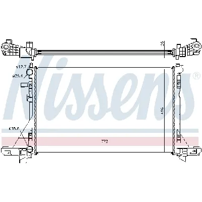 Hladnjak, hlađenje motora NISSENS NIS 630732 IC-D309DF