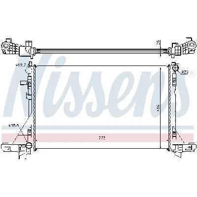 Hladnjak, hlađenje motora NISSENS NIS 630733 IC-D309E0
