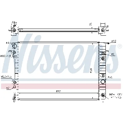 Hladnjak, hlađenje motora NISSENS NIS 63073A IC-364696