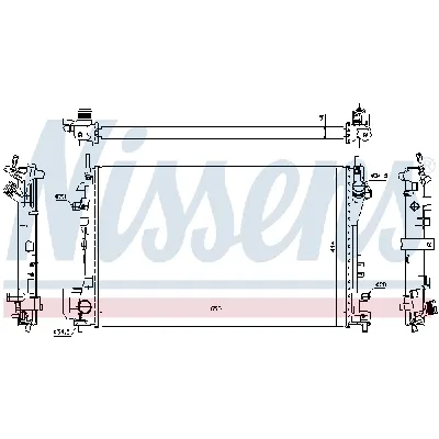Hladnjak, hlađenje motora NISSENS NIS 630742 IC-BE74C6