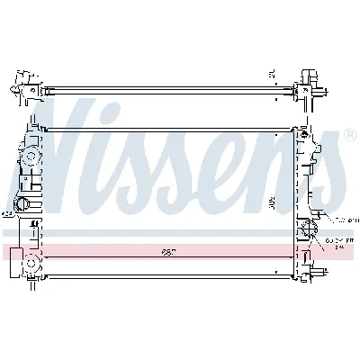 Hladnjak, hlađenje motora NISSENS NIS 630745 IC-C673A5