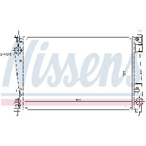 Hladnjak, hlađenje motora NISSENS NIS 630755 IC-D69873