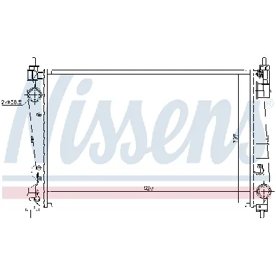 Hladnjak, hlađenje motora NISSENS NIS 630755 IC-D69873