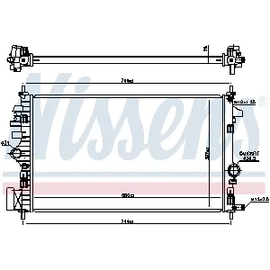 Hladnjak, hlađenje motora NISSENS NIS 630773 IC-C11EF3