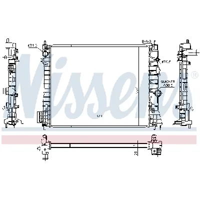 Hladnjak, hlađenje motora NISSENS NIS 630775 IC-E32BC1