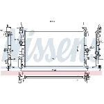Hladnjak, hlađenje motora NISSENS NIS 630783 IC-E29D13