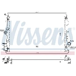 Hladnjak, hlađenje motora NISSENS NIS 630789 IC-DACF1D