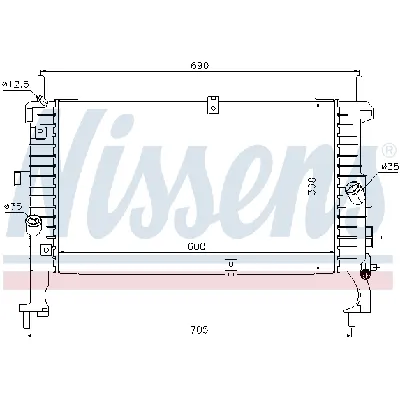 Hladnjak, hlađenje motora NISSENS NIS 63092 IC-A35931