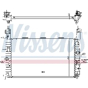 Hladnjak, hlađenje motora NISSENS NIS 63096 IC-B4FF10