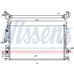 Hladnjak, hlađenje motora NISSENS NIS 63113A IC-A9612F