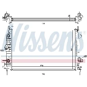 Hladnjak, hlađenje motora NISSENS NIS 63113A IC-A9612F