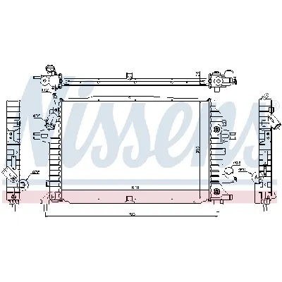 Hladnjak, hlađenje motora NISSENS NIS 63115A IC-AFE479