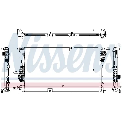 Hladnjak, hlađenje motora NISSENS NIS 63124 IC-E3B291