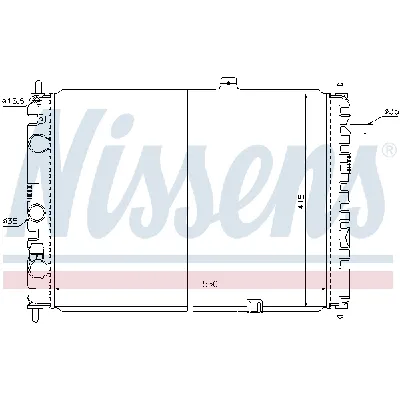 Hladnjak, hlađenje motora NISSENS NIS 63170 IC-473217