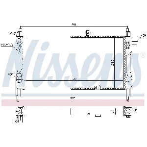 Hladnjak, hlađenje motora NISSENS NIS 632381 IC-A35933