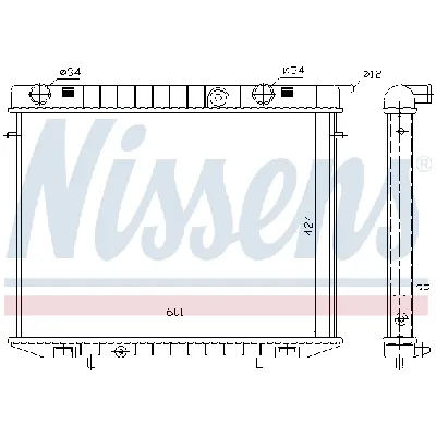 Hladnjak, hlađenje motora NISSENS NIS 63244 IC-473226