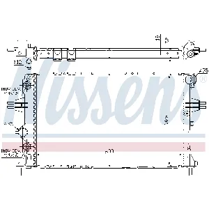 Hladnjak, hlađenje motora NISSENS NIS 63247A IC-473229