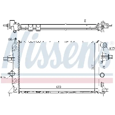 Hladnjak, hlađenje motora NISSENS NIS 63249A IC-473231