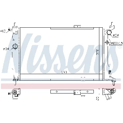 Hladnjak, hlađenje motora NISSENS NIS 63252A IC-414892