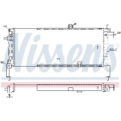 Hladnjak, hlađenje motora NISSENS NIS 63287 IC-A96122