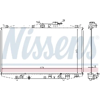 Hladnjak, hlađenje motora NISSENS NIS 63345 IC-472753