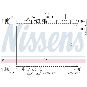 Hladnjak, hlađenje motora NISSENS NIS 63502A IC-A86EAE