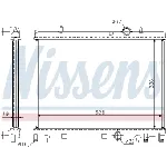 Hladnjak, hlađenje motora NISSENS NIS 63504 IC-A9611E