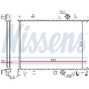 Hladnjak, hlađenje motora NISSENS NIS 63504 IC-A9611E