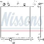Hladnjak, hlađenje motora NISSENS NIS 63505 IC-A9611D