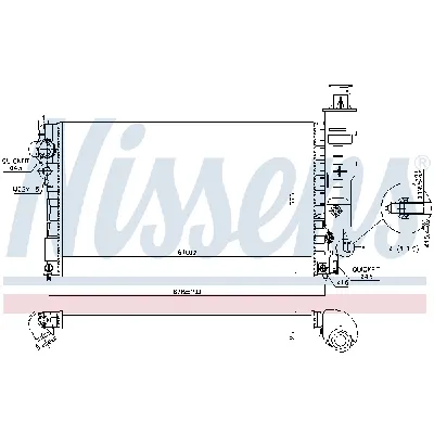 Hladnjak, hlađenje motora NISSENS NIS 63528 IC-473294