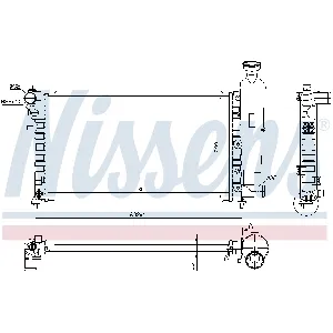 Hladnjak, hlađenje motora NISSENS NIS 63537A IC-473296