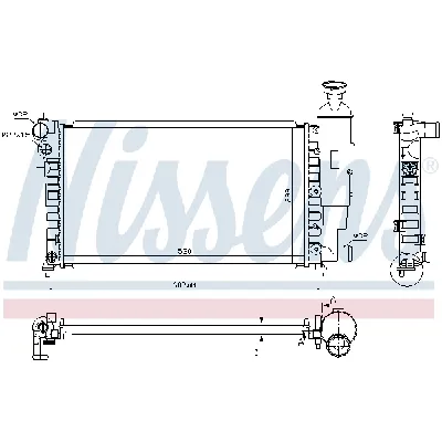 Hladnjak, hlađenje motora NISSENS NIS 63537A IC-473296